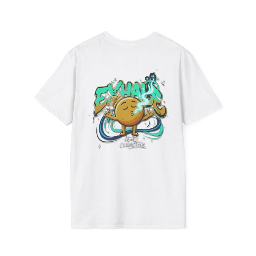 ADHD Collective Breath T - Back with EXHALE graffiti design