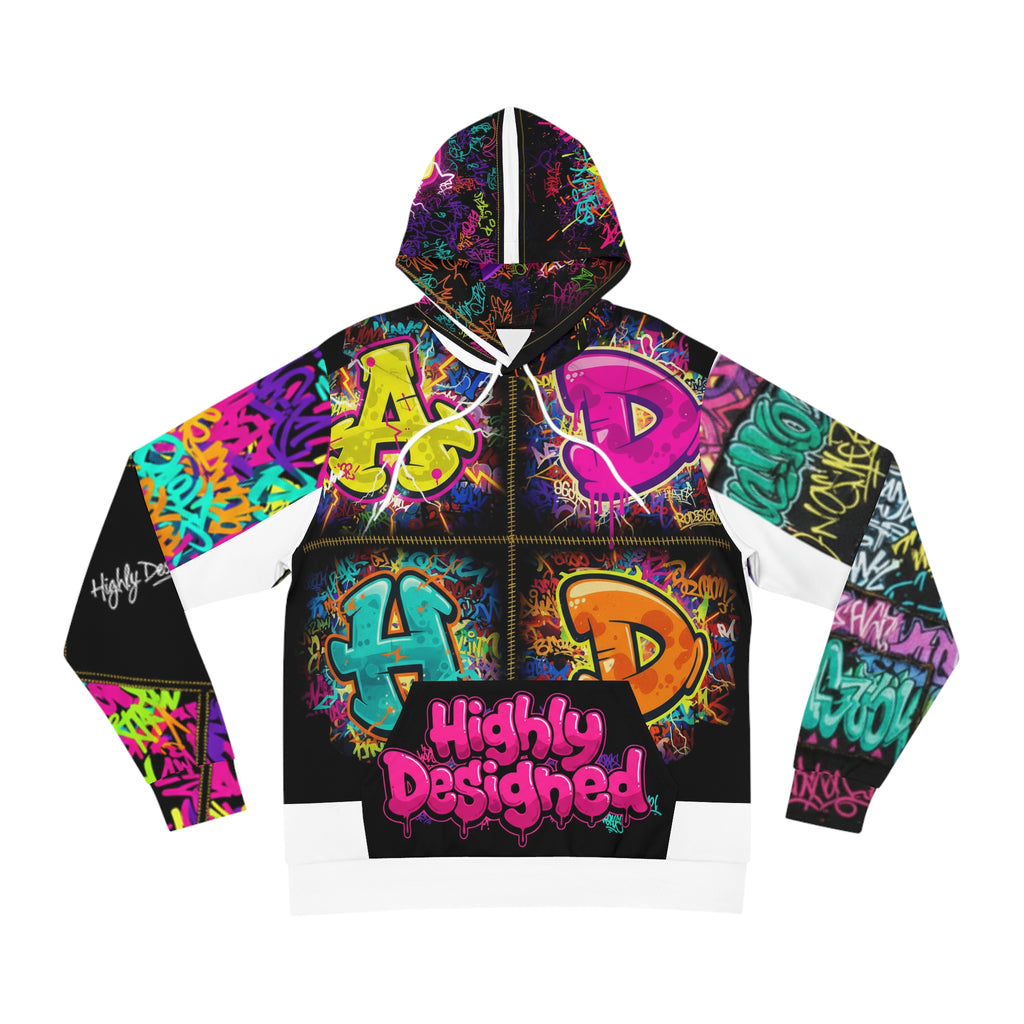ADHD Patchwork Fashion Hoodie — Authentically Different. Highly Designed.