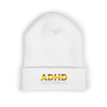 ADHD Embroidered Cuffed Beanie — Awareness Knit Hat