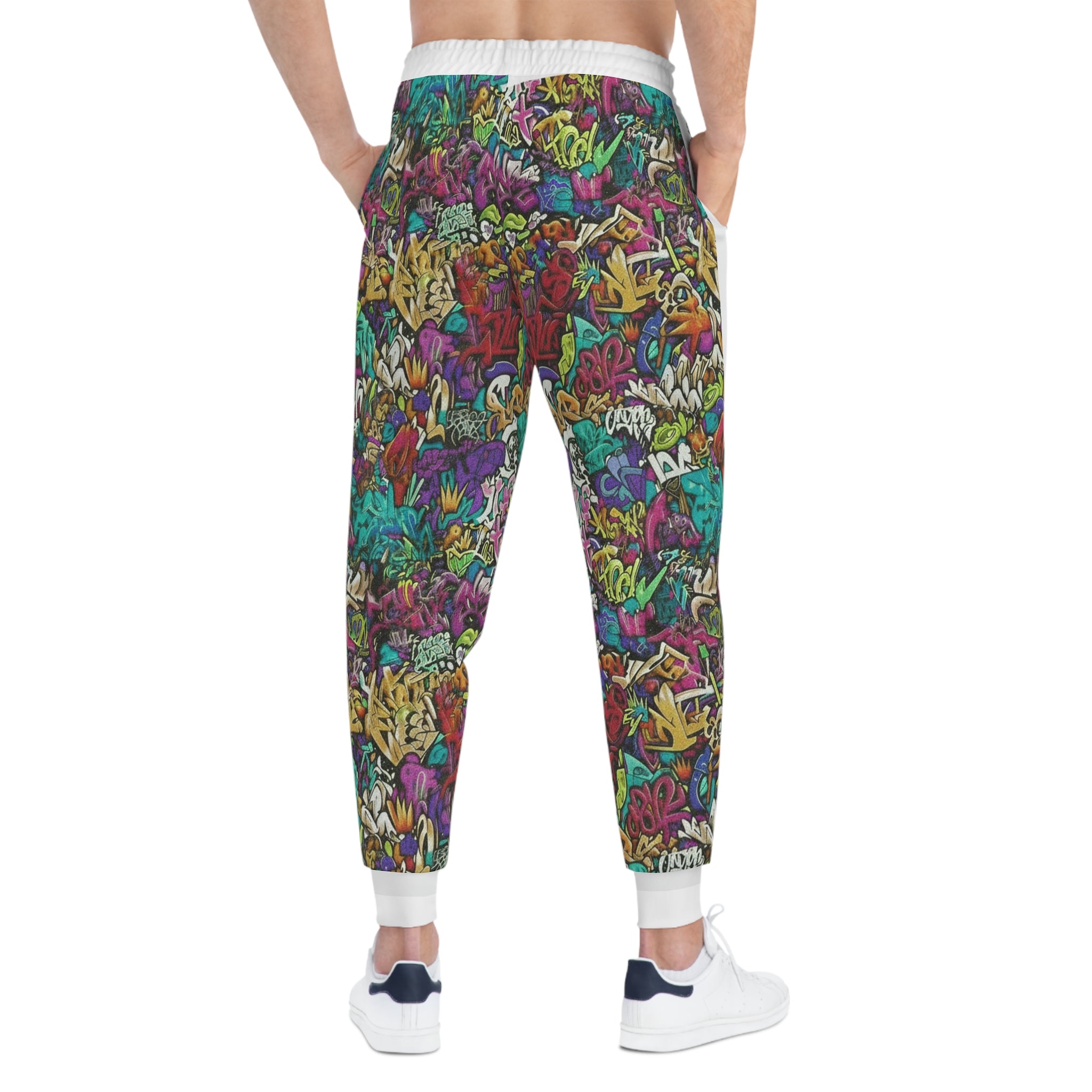 Graffiti Garden Joggers - Colorful Street Art Athletic Sweatpants