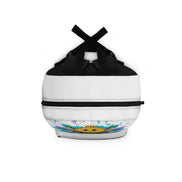 Graffiti Emoticon Soldier Backpack — Colorful Street Art Kids & Teens School Bag