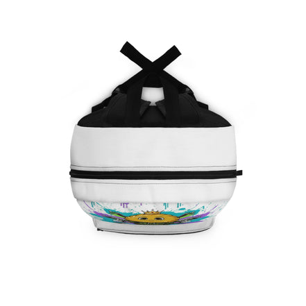 Graffiti Emoticon Soldier Backpack — Colorful Street Art Kids & Teens School Bag