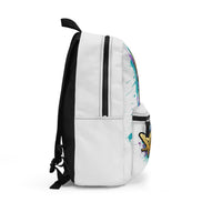 Graffiti Emoticon Soldier Backpack — Colorful Street Art Kids & Teens School Bag