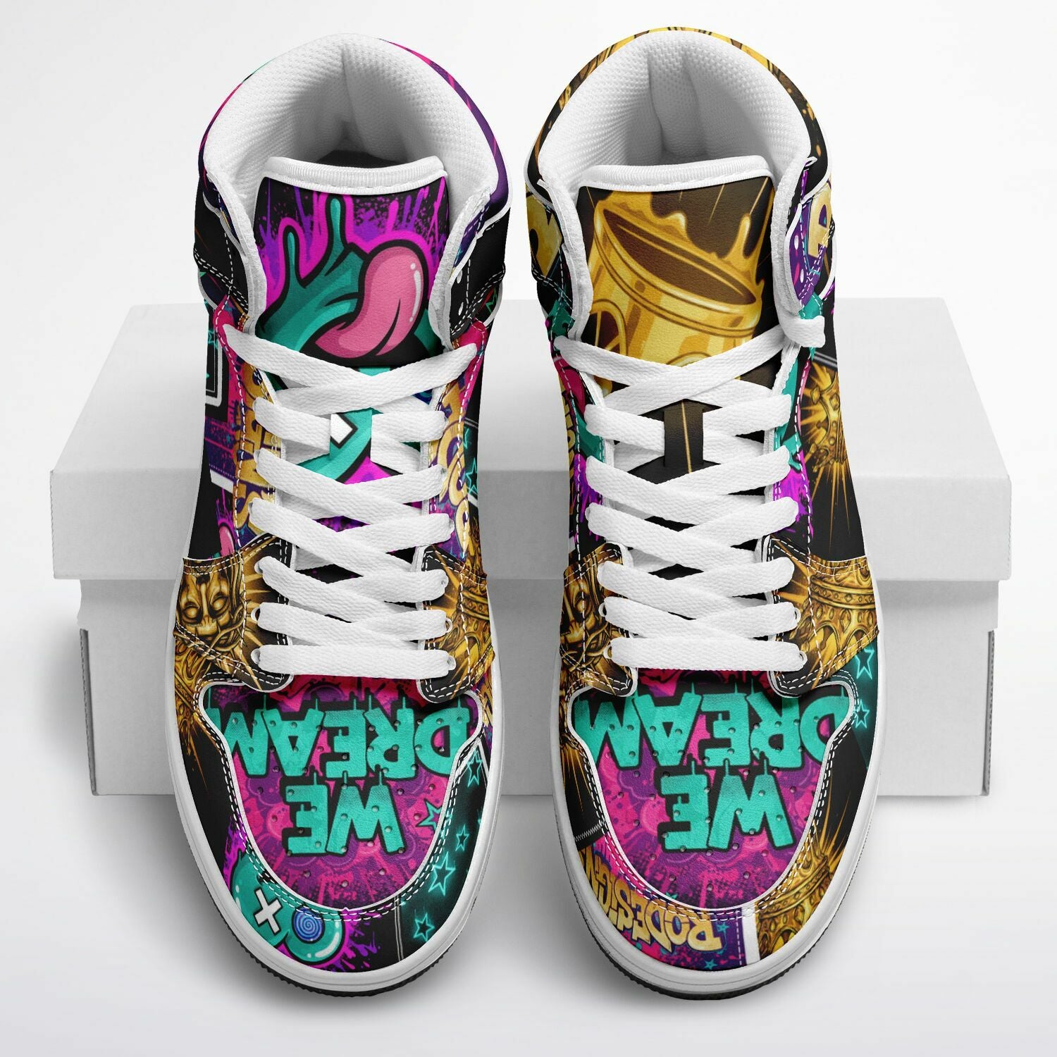 Dream Chasers — We Dream Patchwork Edition High Tops