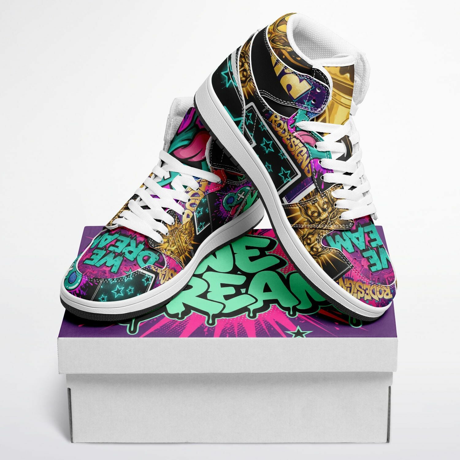 Dream Chasers — We Dream Patchwork Edition High Tops