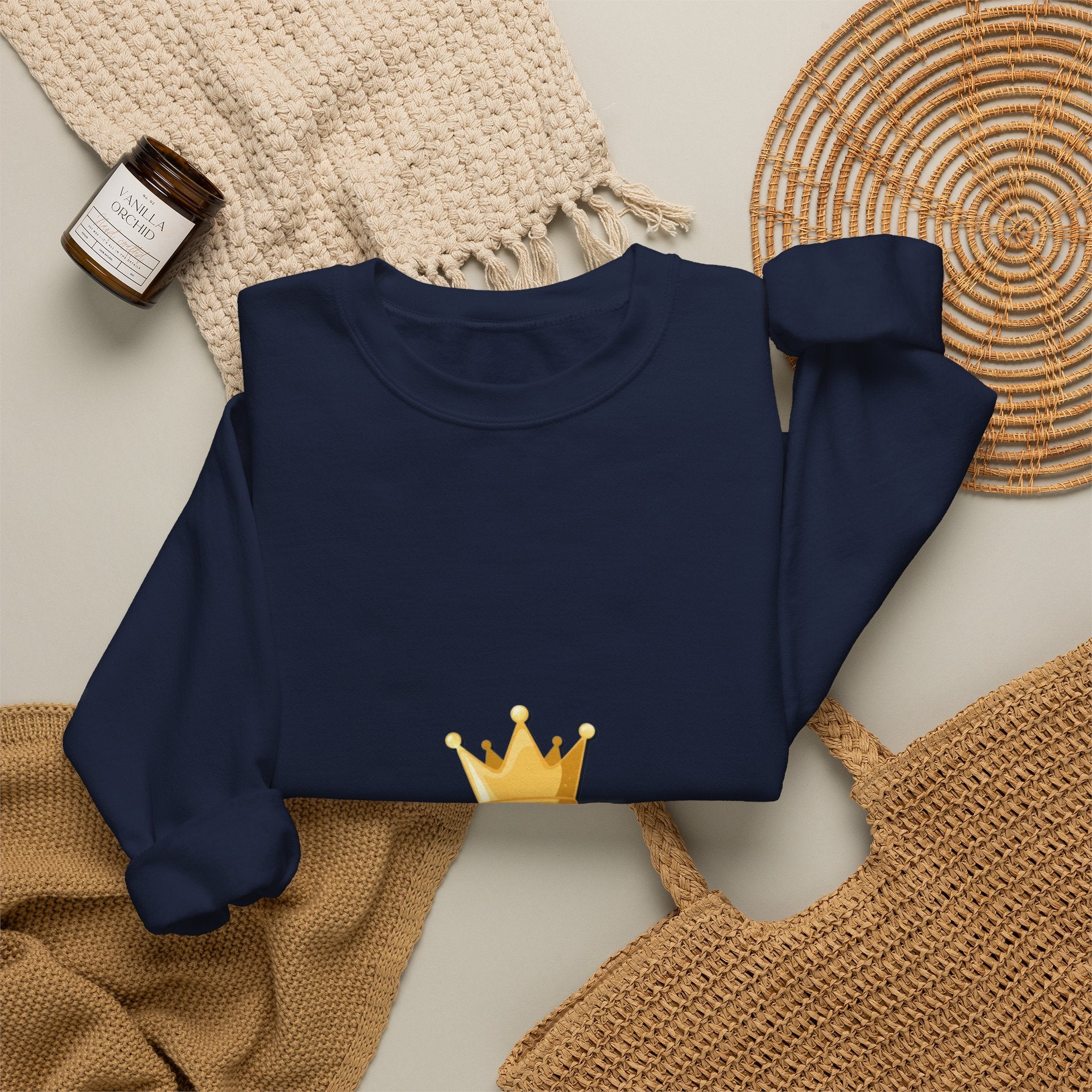 Crewneck Sweatshirt — 'Free Spirit' Graffiti Back Print