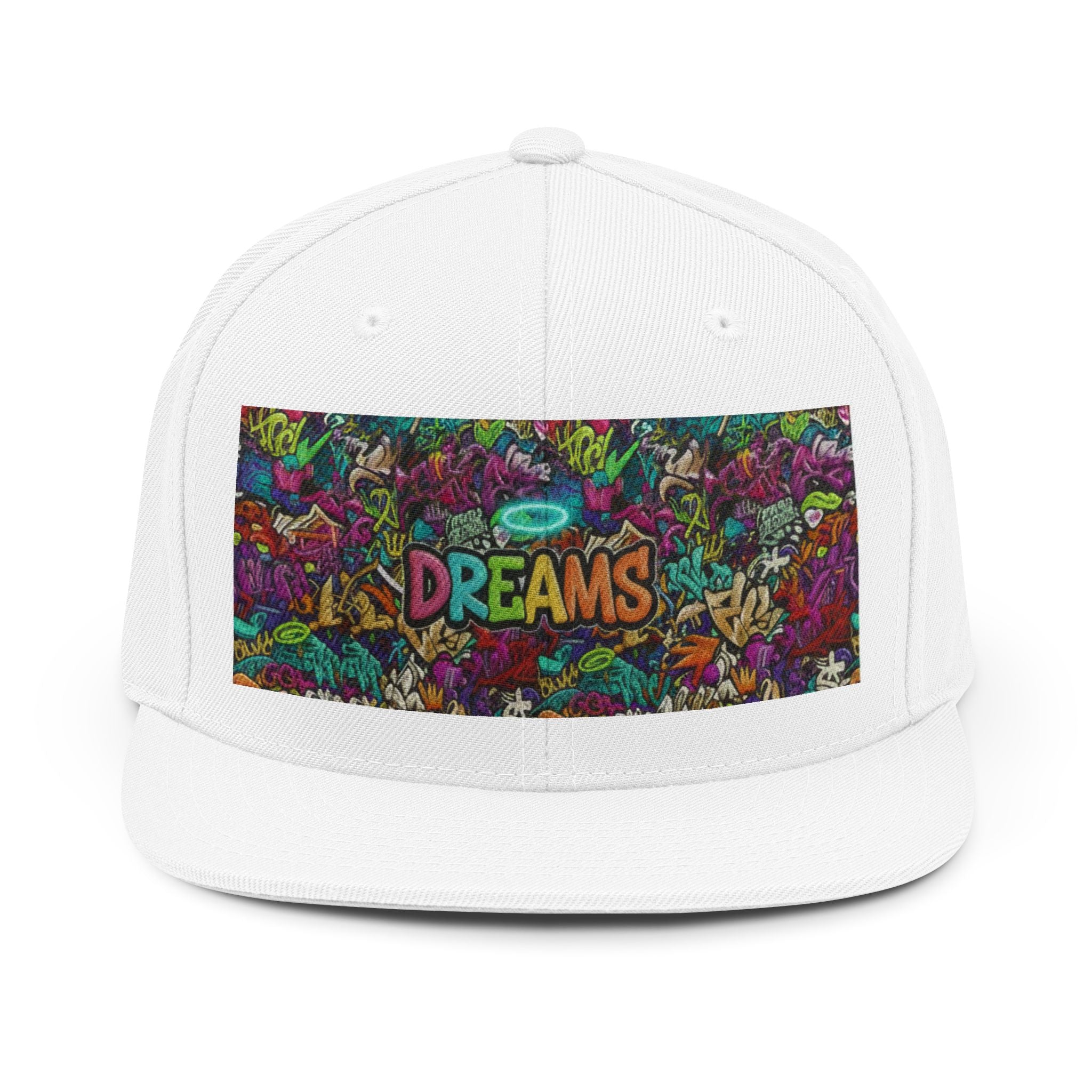 Snapback Hat — Colorful 'RODESIGN'S' Doodle Patch Cap