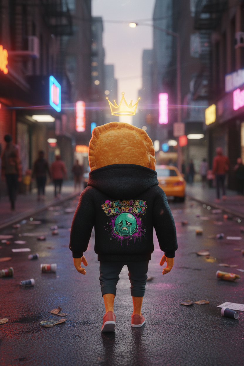 Three-Panel Fleece Hoodie — Let No One Kill Your Dreams | RODESIGN'S Street Art Edition