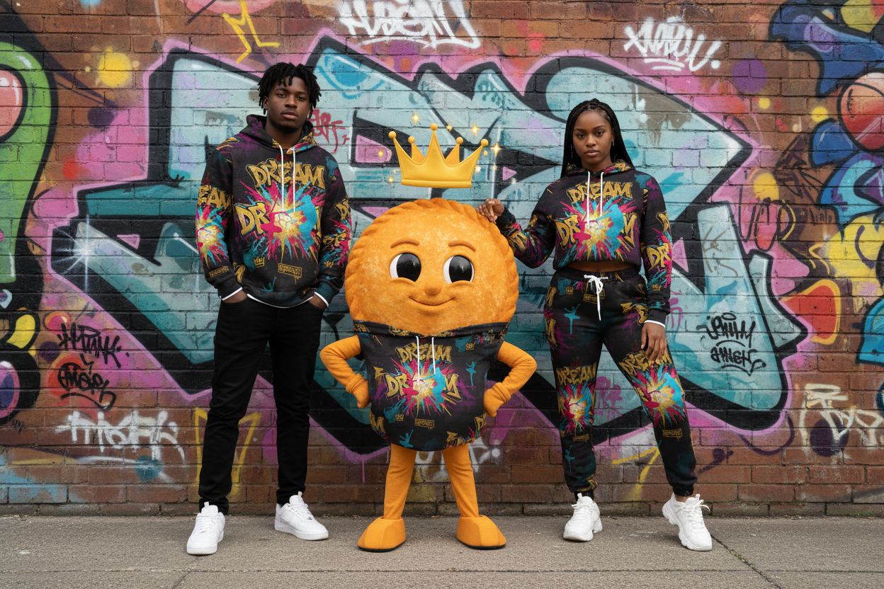 Graffiti 'Dream' All-Over Print Hoodie