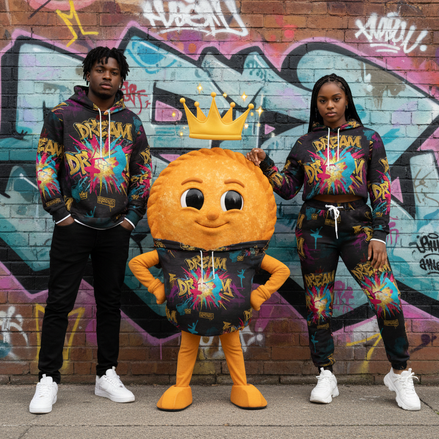 Graffiti 'Dream' All-Over Print Hoodie