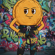 BEEFS wearing the Dream Chasers Graffiti Joggers