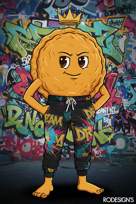 BEEFS wearing the Dream Chasers Graffiti Joggers