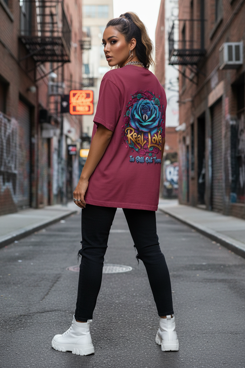 Female Model Crown Tee
