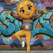 Miss BEEFS Cartoon Dance Pose