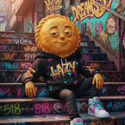 Graffiti 'LAZY' Pullover Hoodie – Urban Streetwear Graphic Hoodie