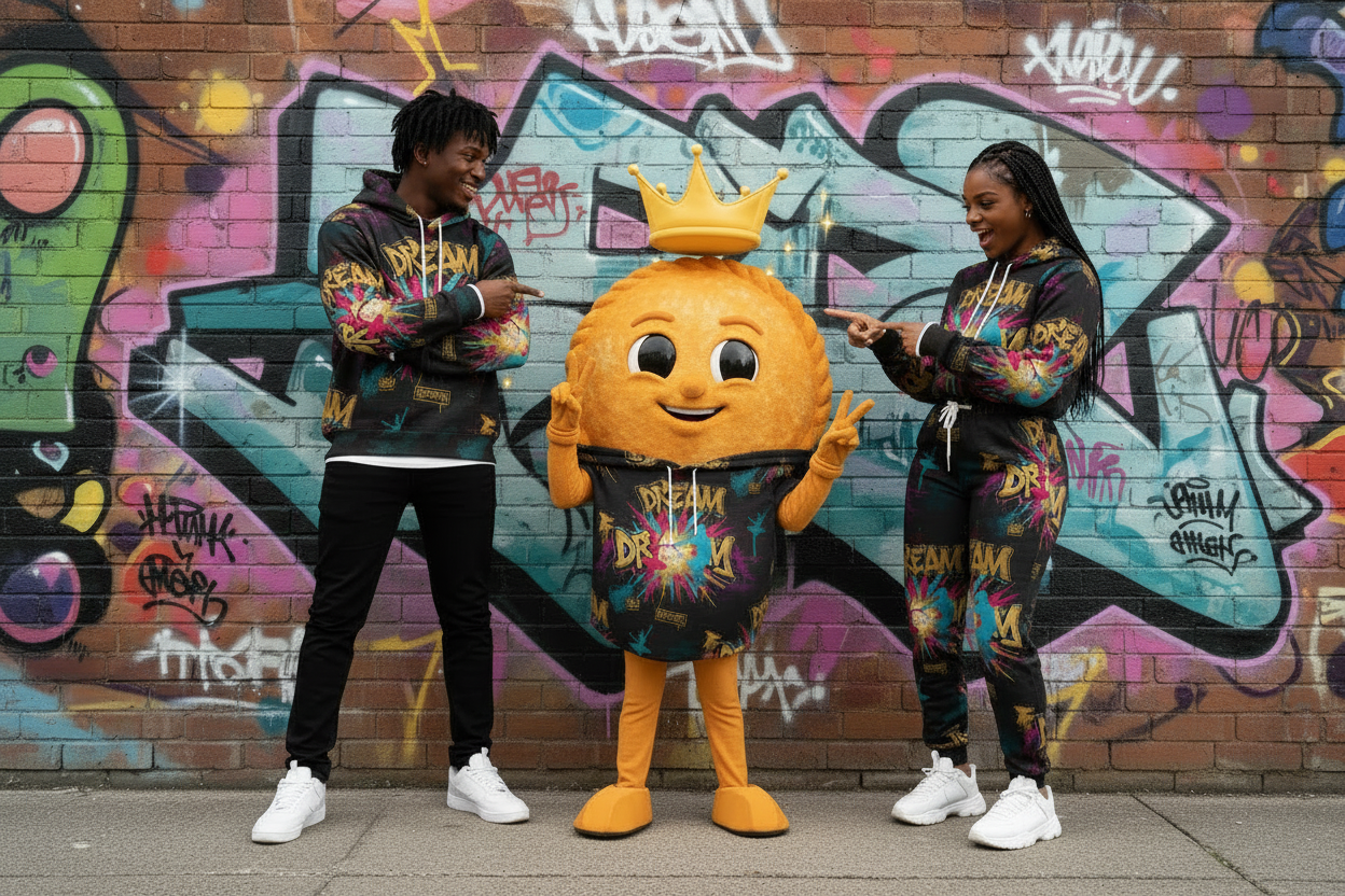 Graffiti 'Dream' All-Over Print Hoodie