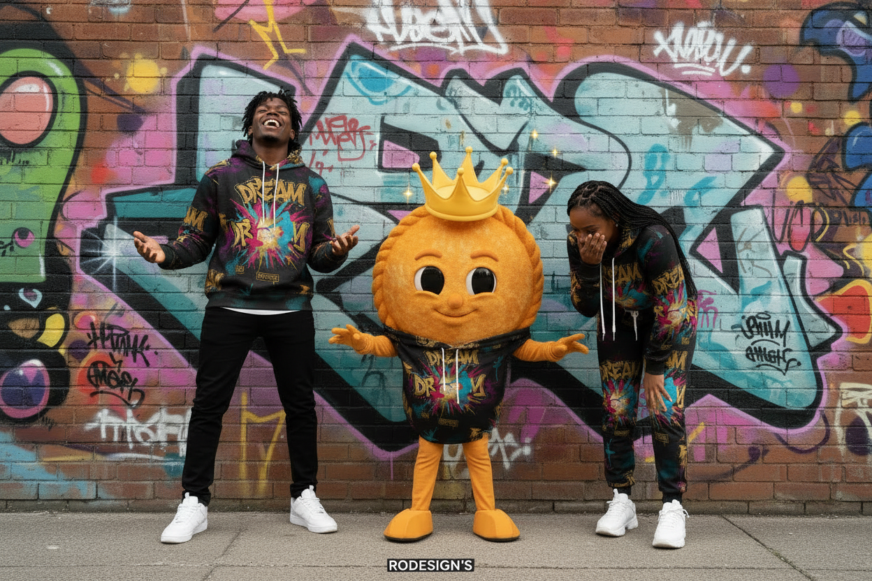 Graffiti 'Dream' All-Over Print Hoodie
