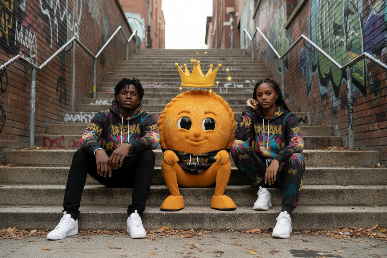 Graffiti 'Dream' All-Over Print Hoodie